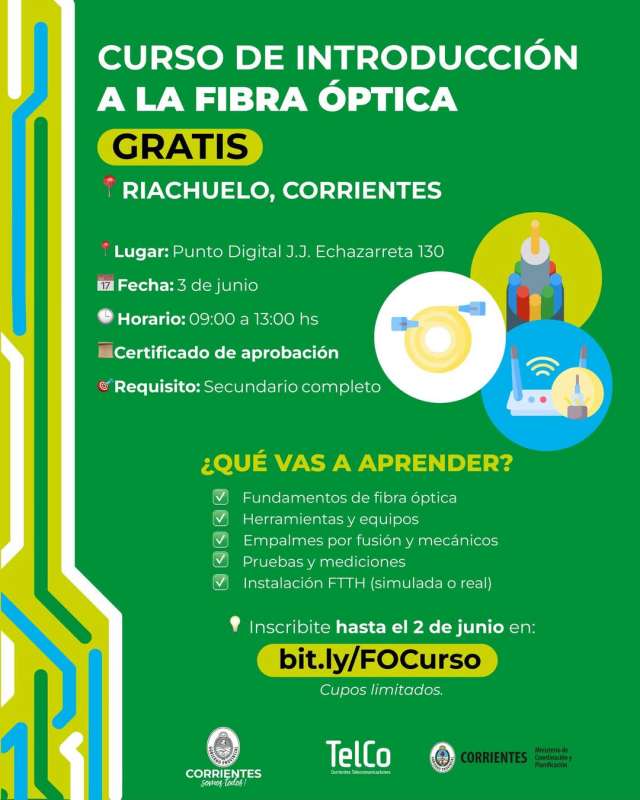 ¡Nueva capacitación gratuita en Riachuelo, Corrientes!